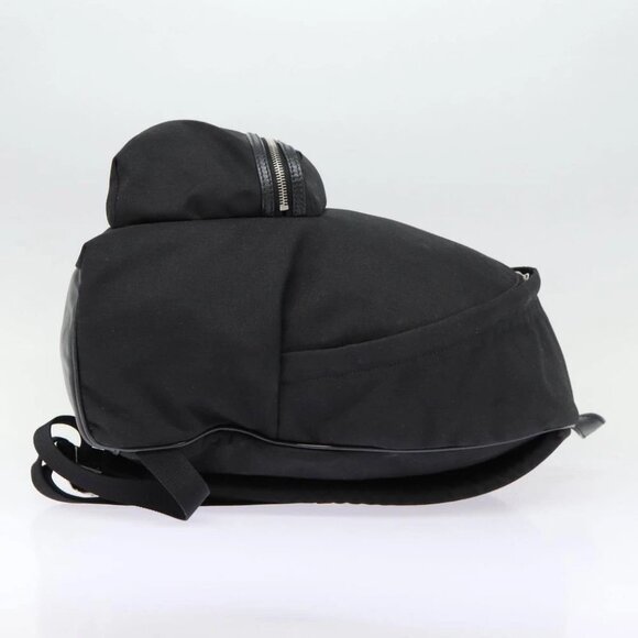 SAINT LAURENT Classic Hunter Backpack Canvas Black Silver Auth yk14364V - Picture 6 of 15